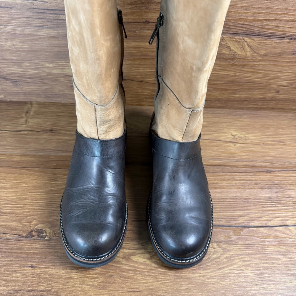 SOREL Wicked Workboot Tall Suede & Leather Riding Boots Women’s Size 9 Shoes - Picture 4 of 9
